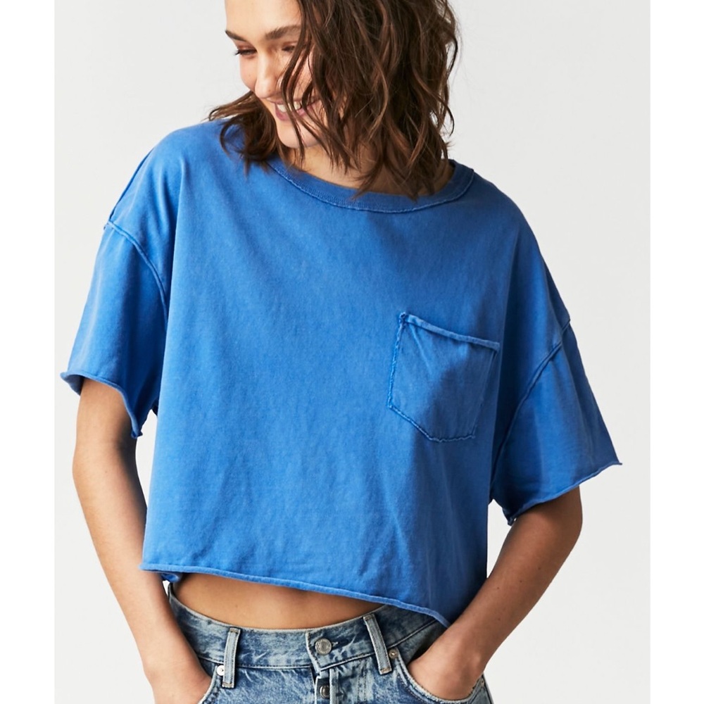 Free People: We The Free Fade Into You Short Sleeve Shirt